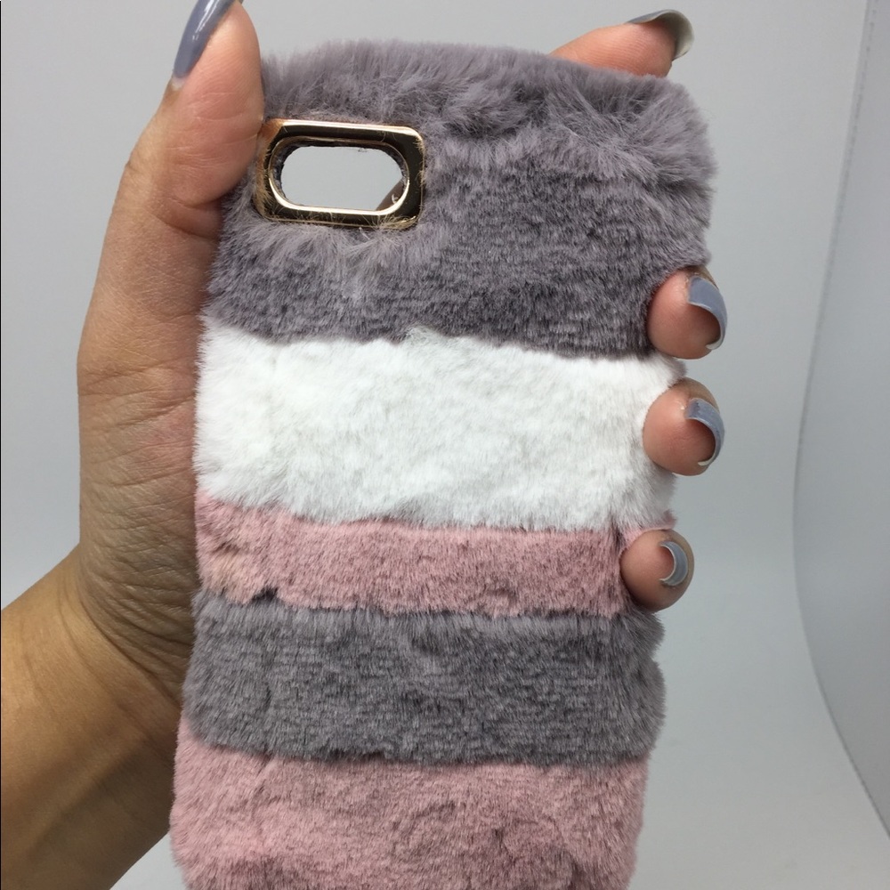 Plush Faux Rabbit Fur iPhone 7/8 Case